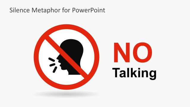 No Talking PowerPoint Shapes