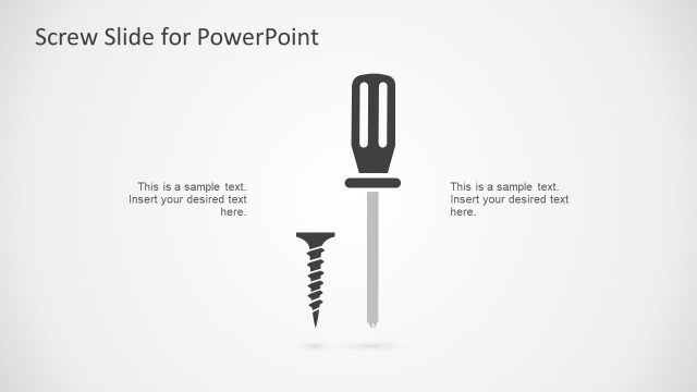 Screwdriver PowerPoint Metaphor Slide