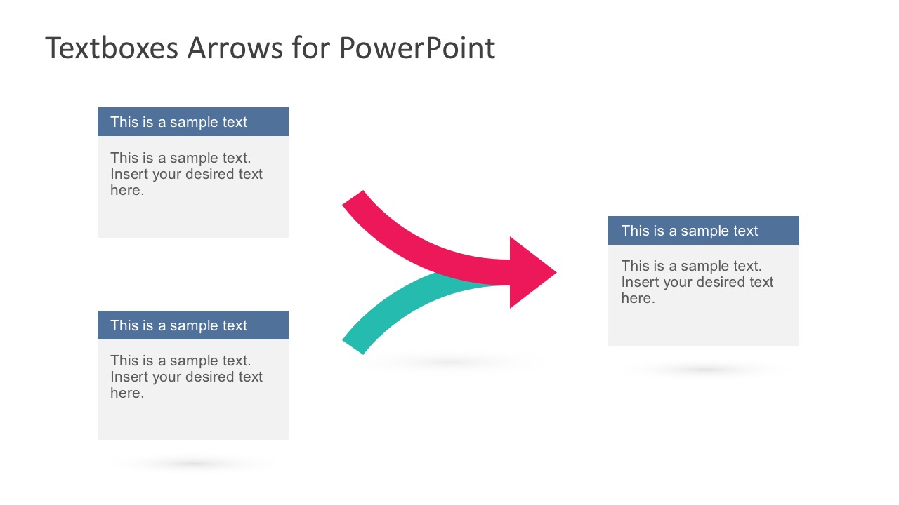 4 Arrows Square PowerPoint Template - SlideModel