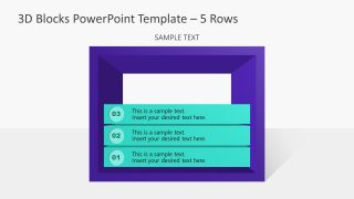 PowerPoint Templates 3D Diagram 3 Block