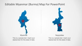 PPT Slide Myanmar Editable Map