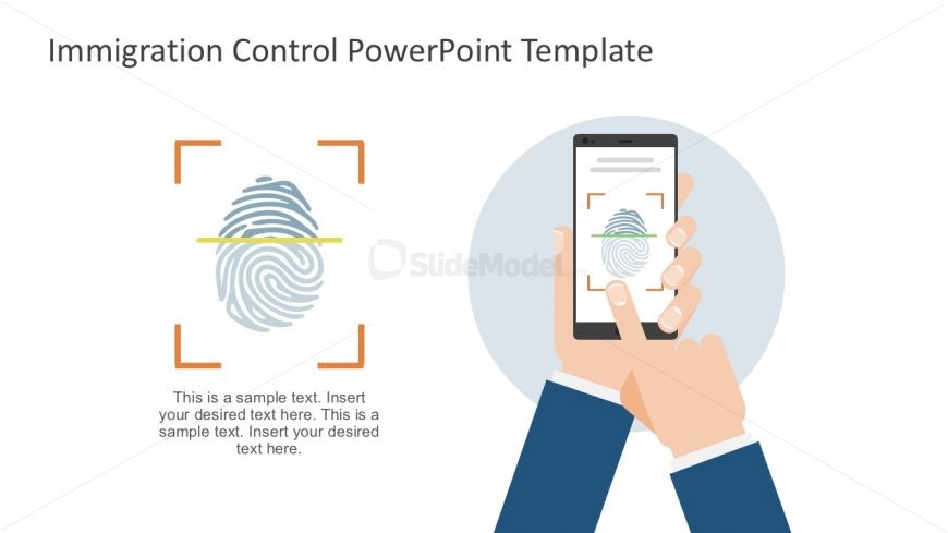 Finger Prints Icon In PowerPoint