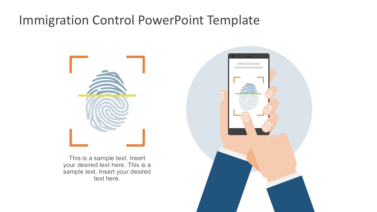 Finger Prints Icon In PowerPoint