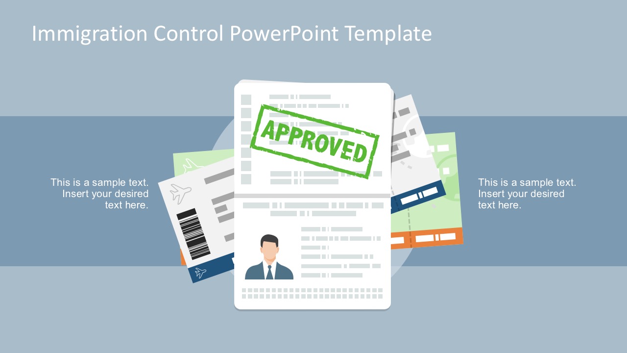Immigration Control PowerPoint Template SlideModel