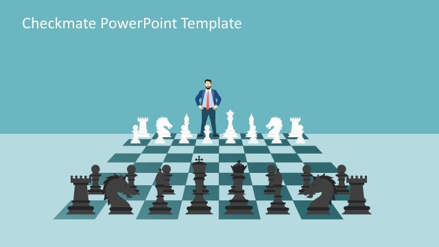 King and Queen Chess Puzzle Shapes for PowerPoint - SlideModel