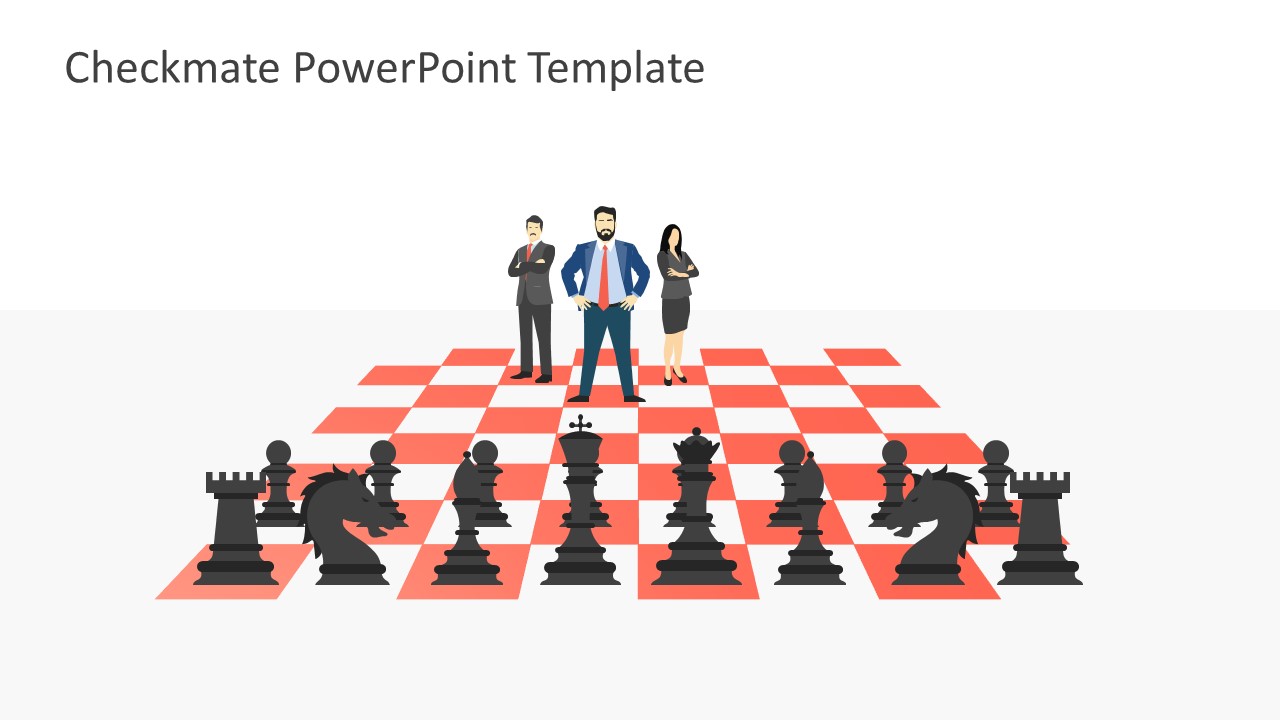 Chess Pieces and Business Team Template