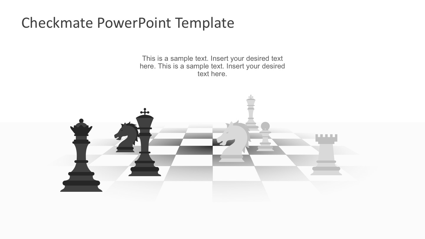 Best 3D Man Chess PowerPoint Template