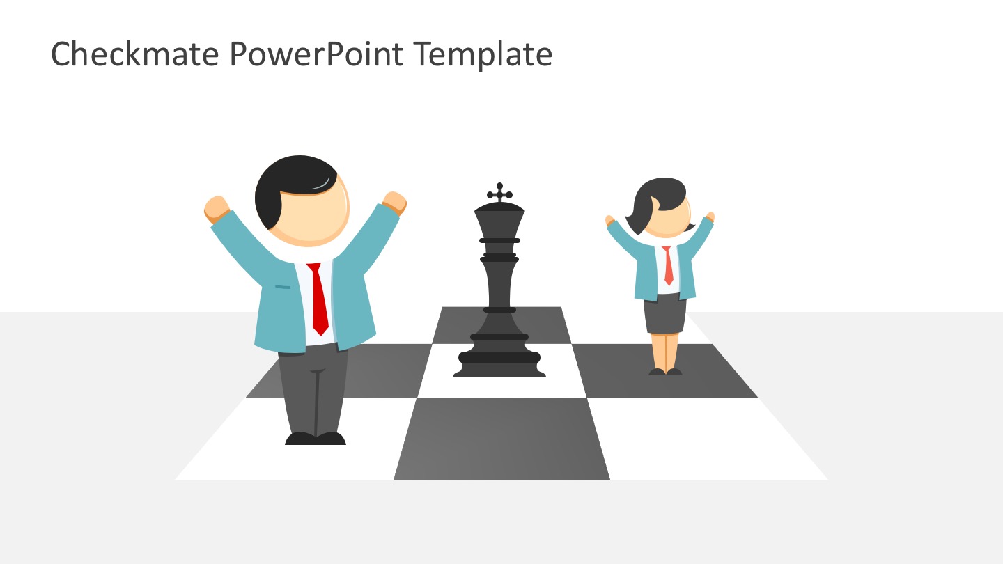 Business Strategy Chessboard Concept in PowerPoint