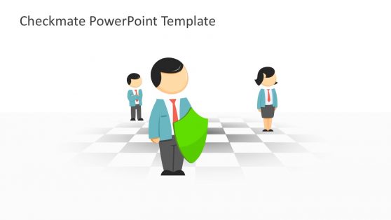Checkmate Chess Board Template for PowerPoint