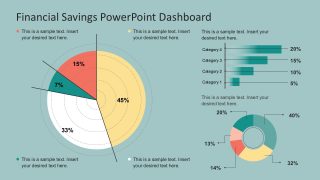 PowerPoint Savings Dashboard Infographics
