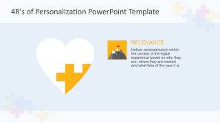 PowerPoint Heart Diagram with 4 Steps