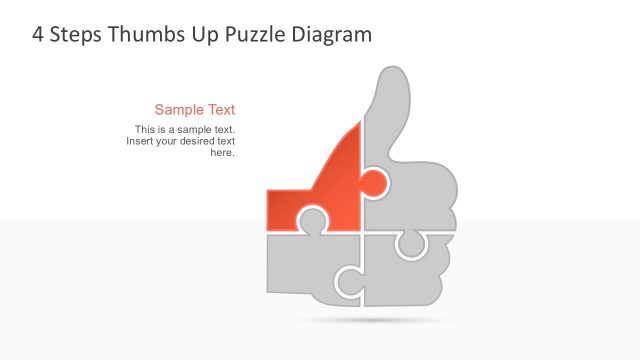 Business Framework Thumbs Up Puzzle Slides