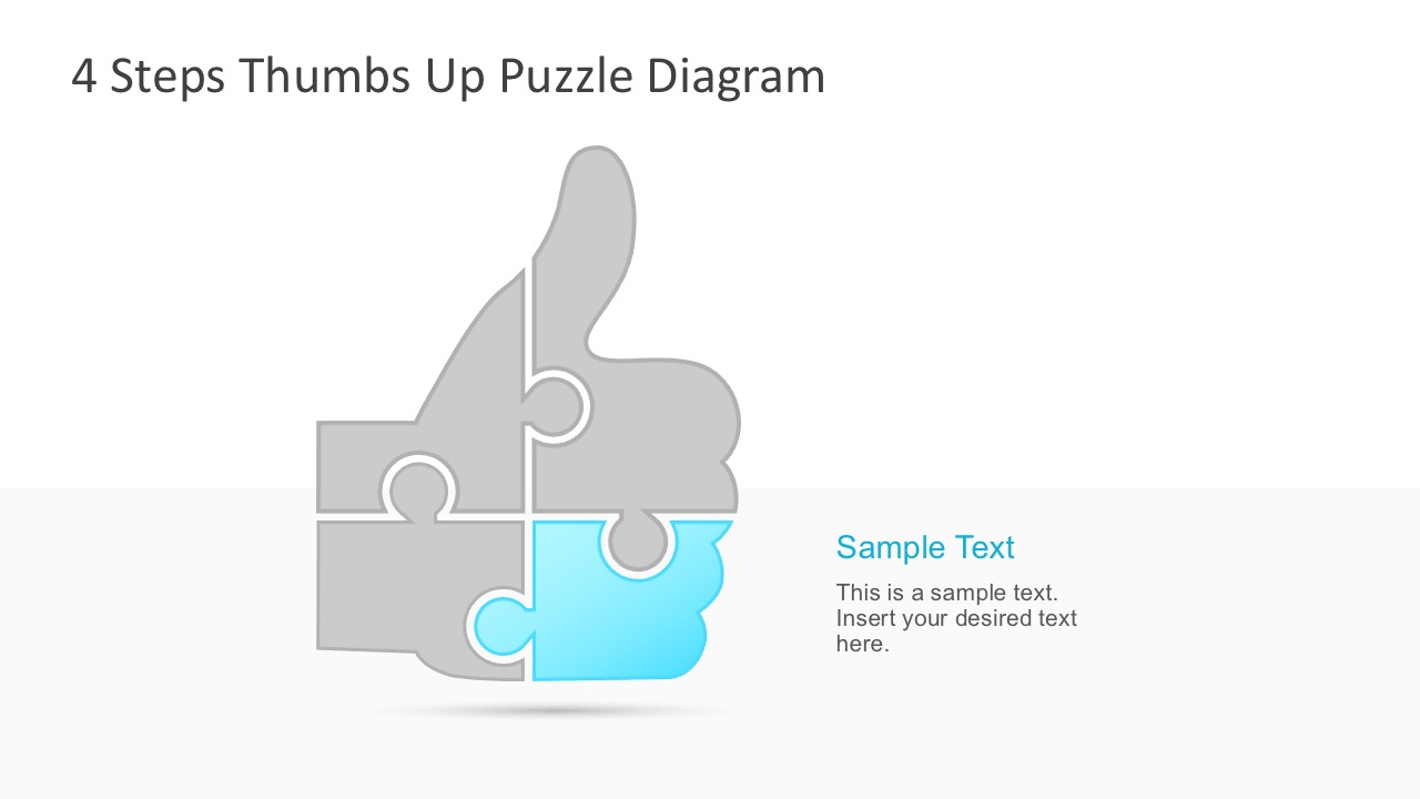 Puzzle Thumbs Up Infographics PowerPoint
