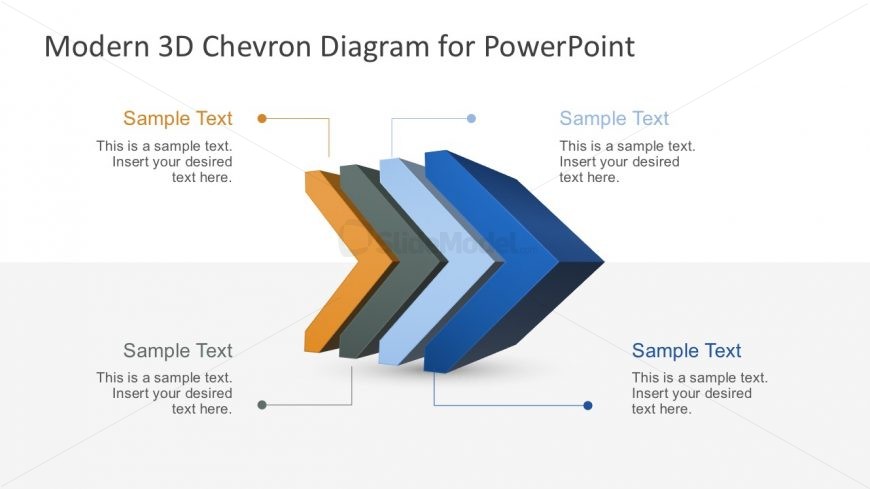 3D Chevron PowerPoint Graphics Slides