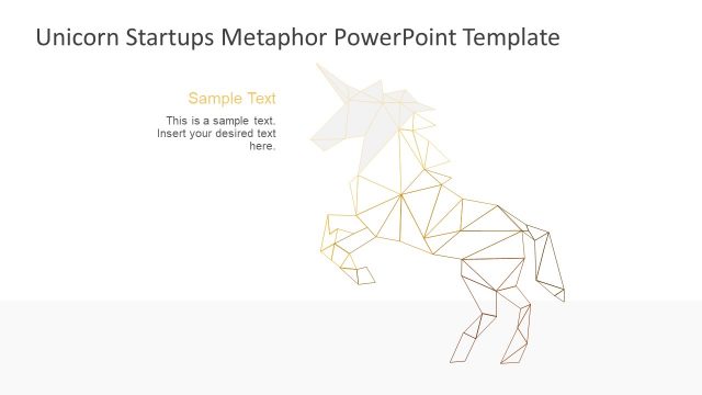 Geometric Graphics Unicorn Illustration Slide