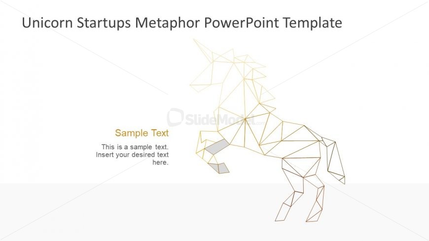 Digital Polygon Shapes of Unicorn