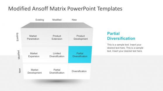 Modified Ansoff Growth Matrix PowerPoint Presentations