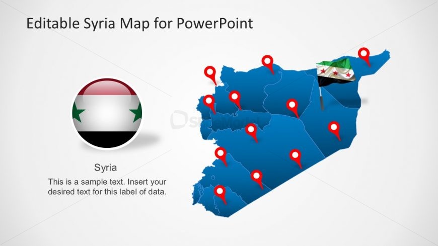Map of Syria PowerPoint