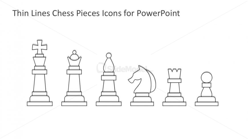 Simple Chess Pieces Graphic Design 