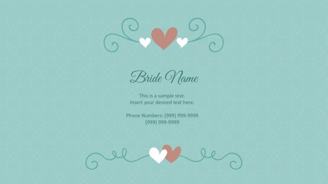Wedding Cards PowerPoint Templates