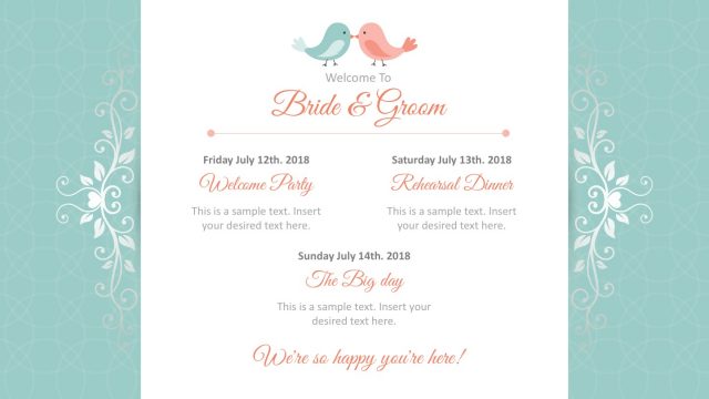 Wedding Invitation PowerPoint Template