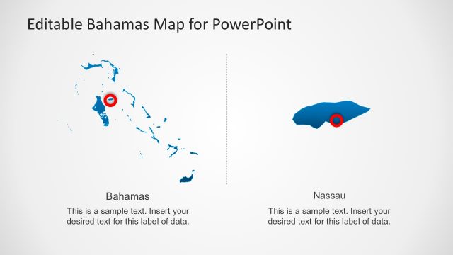 Bahamas Country Map For PowerPoint