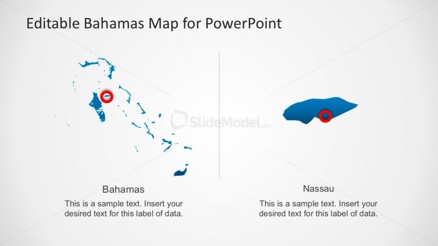Nassau Map Marker PowerPoint Slide