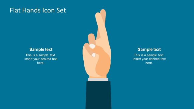 Flat Hands Icon Set for PowerPoint