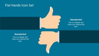 Flat Hands Icon Set for PowerPoint - SlideModel