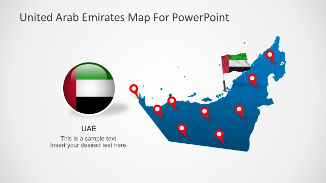 Animated United Arab Emirates PowerPoint Map