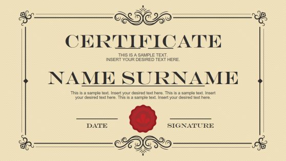 Gift Certificate Template for PowerPoint
