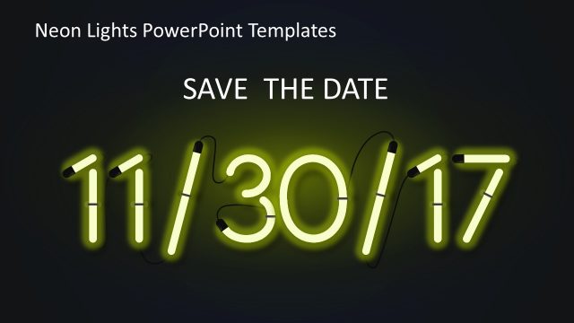 Neon Lights PowerPoint Templates