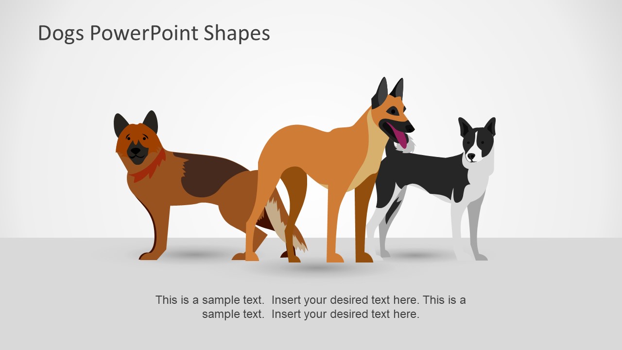 Domestic Pets PowerPoint Shapes - SlideModel