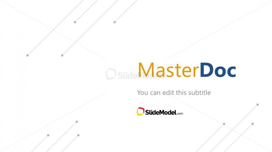 First SLide of MasterDoc Presentation