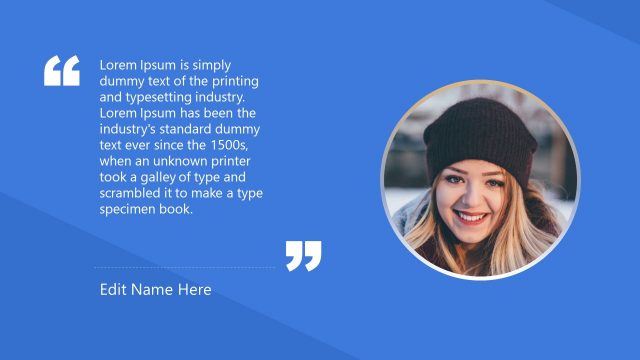 Quote Content Picture Placeholder Template