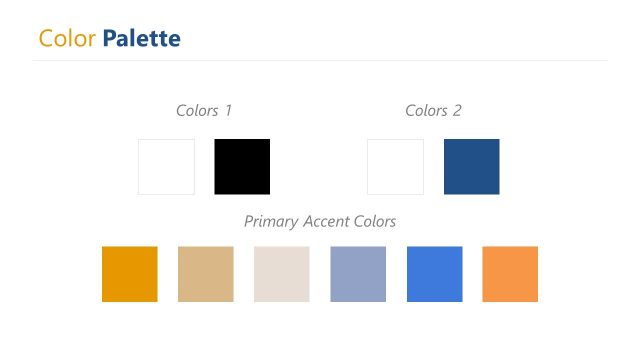 Color Pallet PowerPoint for MasterDoc