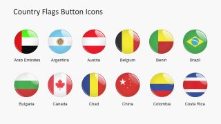 Button Banners of Countries in PPT