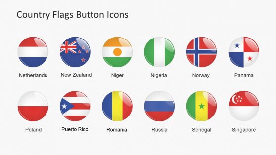 Flags and Icons World Map