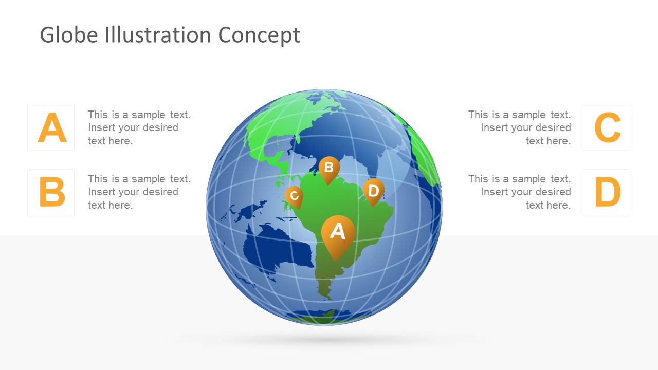 Editable PowerPoint Continent Shapes