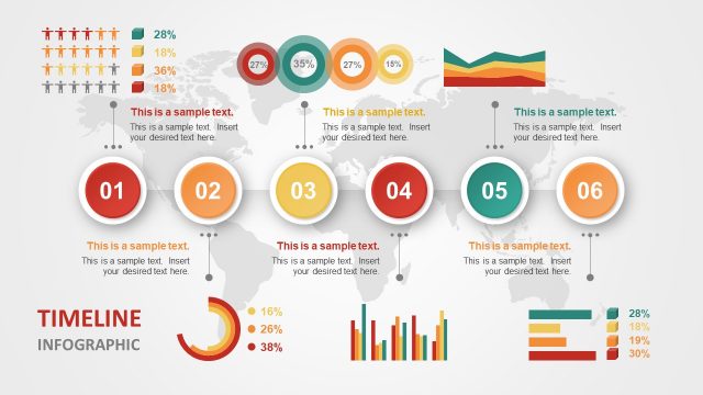 Timeline Template Material PowerPoint
