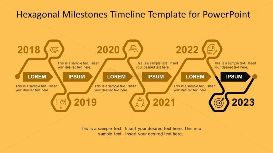 Progress Line Business PowerPoint Template