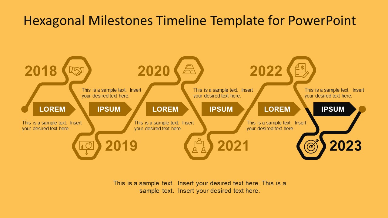 Progress Line Business PowerPoint Template