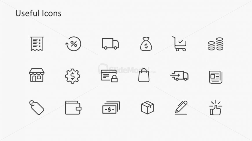 Slide with Deck of Infographic Icons