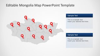 21 Provinces Boarder Country Mongolia 