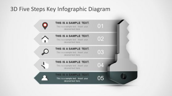 Editable 5 Step Concept Diagram Template