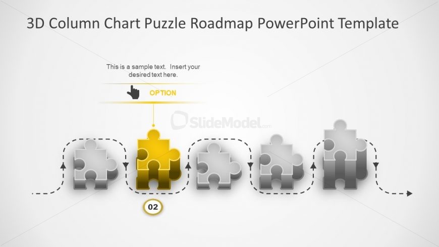 Flat Vector Infographic Icons 3D Roadmap