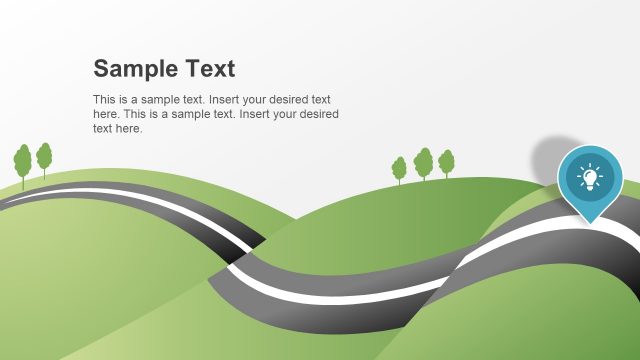 PowerPoint Roadmap City Map