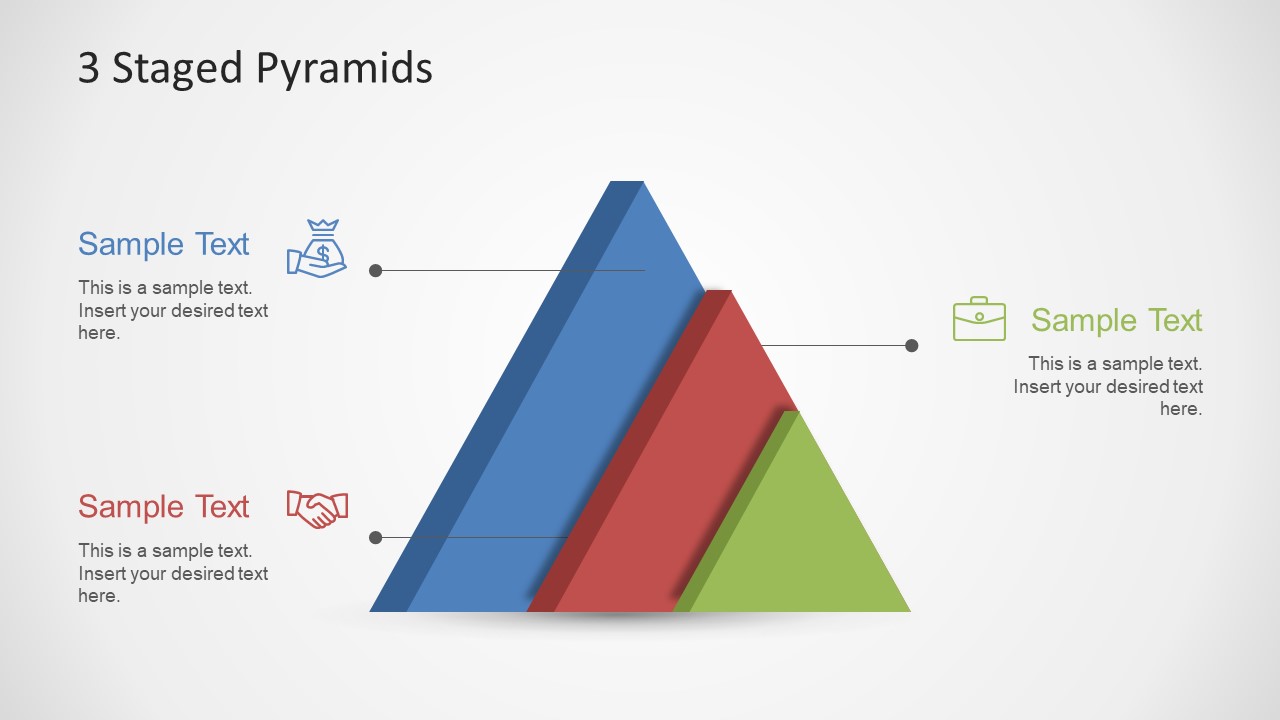 3 Stage Pyramid PowerPoint Template