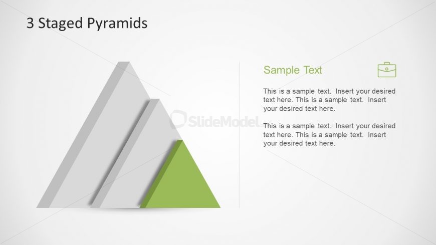Infographic Pyramid Model Slide