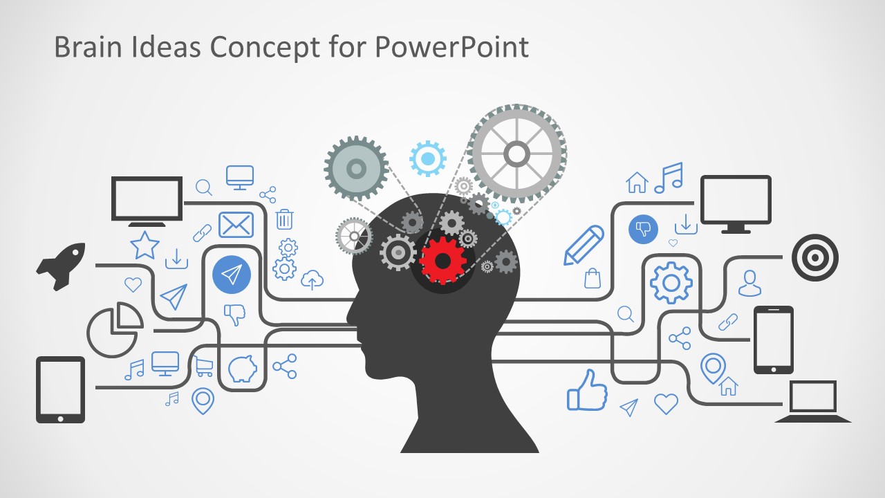 Brain Ideas Concept in PowerPoint